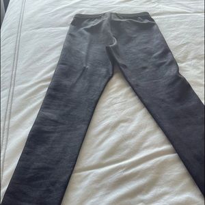 Grey faux leather leggings, never worn